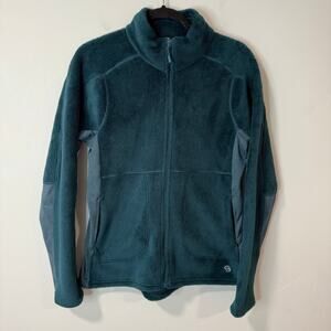 Mountain Hardwear Womens Monkey 2 Fleece Jacket Full Zip Stretch Teal Blue Med